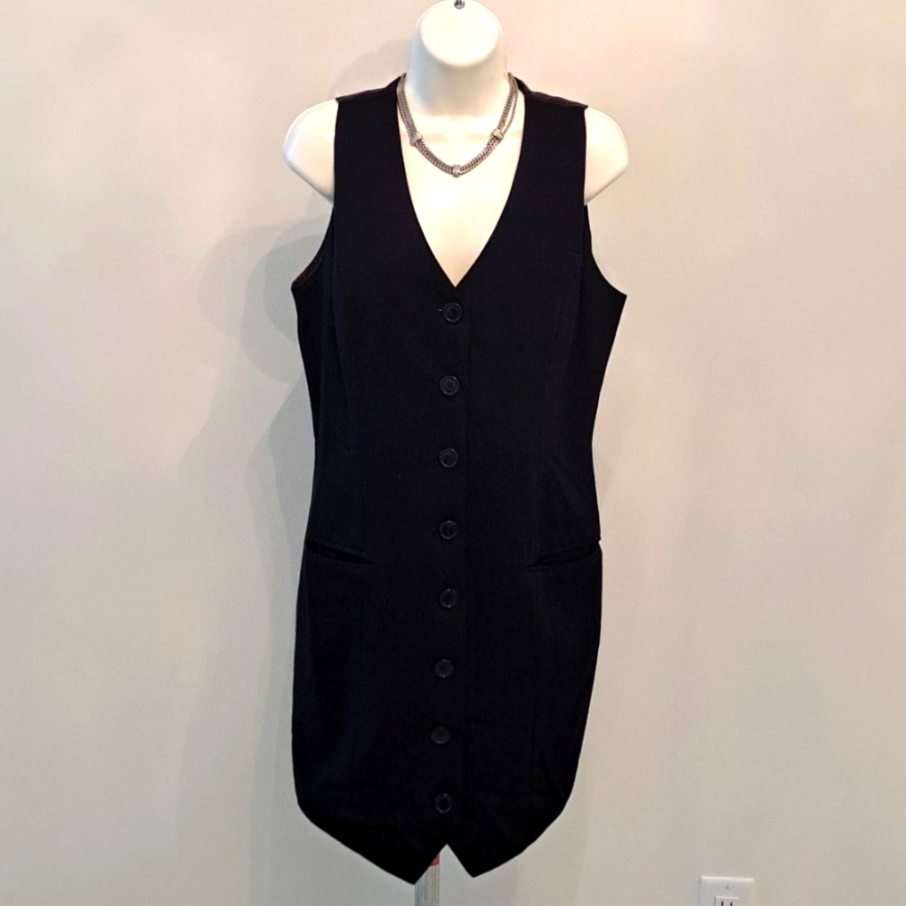 Black Button Down Dress